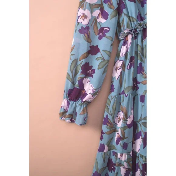 Wild Lotus Ruffle Tiered Maxi Dress - Picture 12 of 16